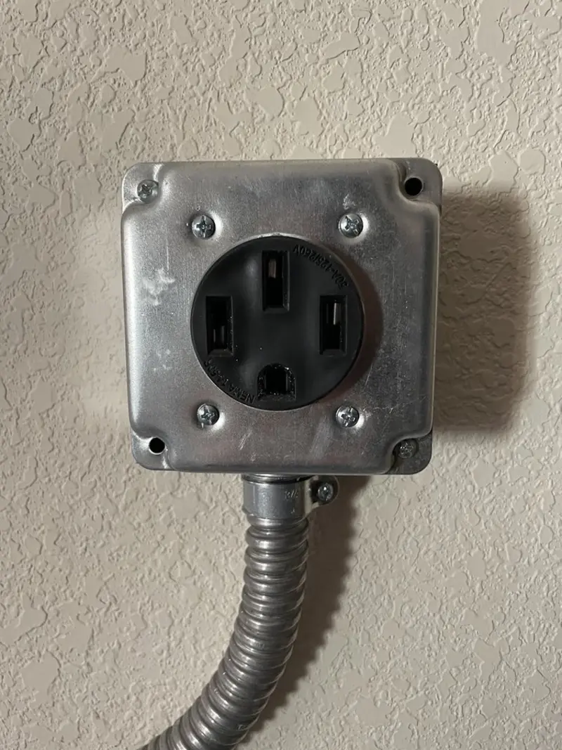 NEMA 14-50 outlet installed for Electrical Panel Upgrade in Farmington